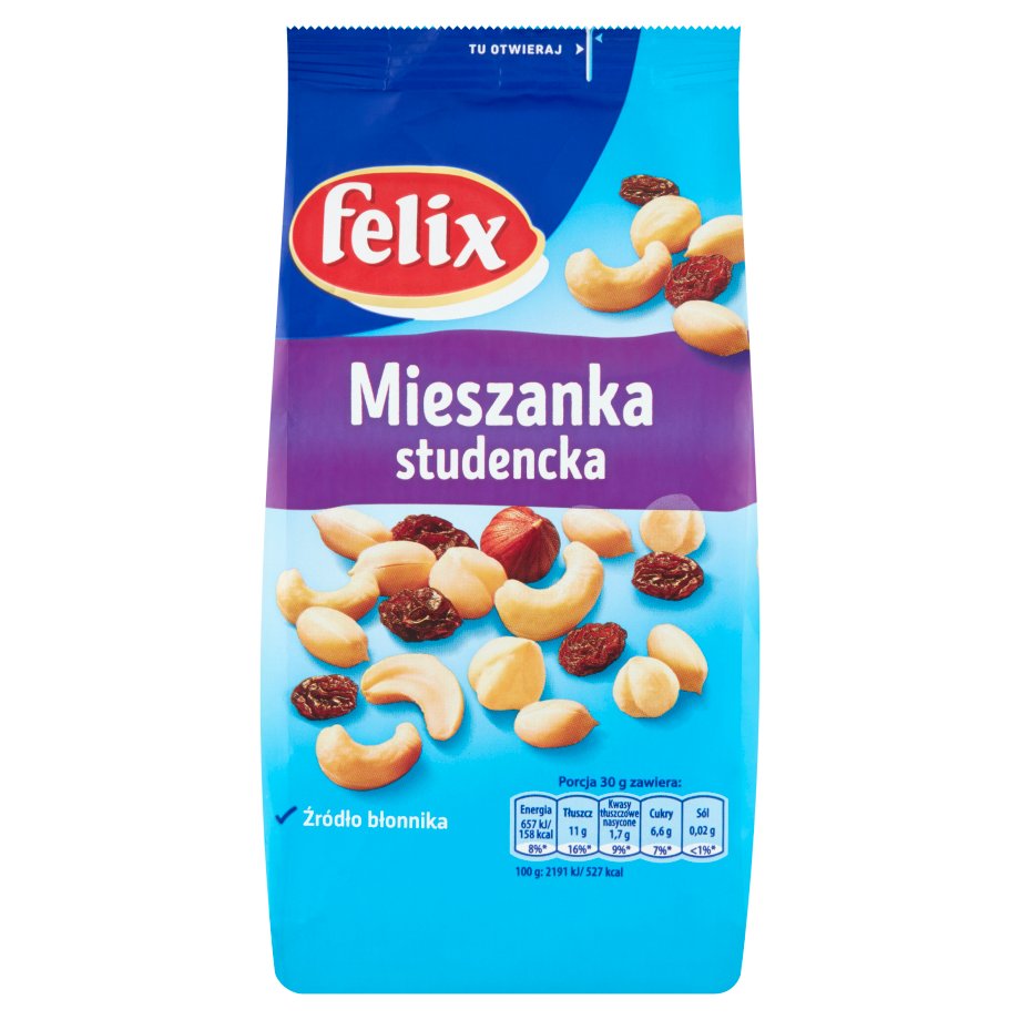 W Skład Mieszanki Studenckiej Wchodzi 25 Orzeszków Ziemnych 30 Rodzynek
